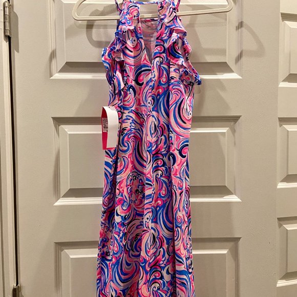 NWT Lilly Pulitzer Billie Ruffle Swing Dress, XS - Picture 4 of 5